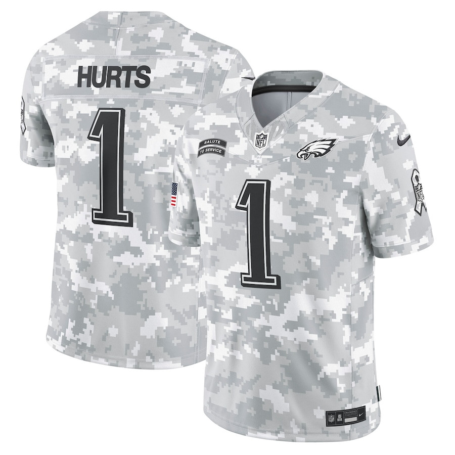 Jalen Hurts #1 Philadelphia Eagles Salute To Service Limited Jersey - Men's | Arctic Camo