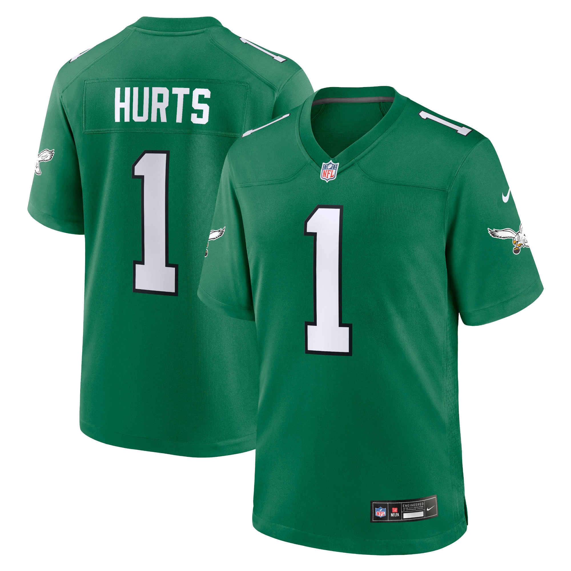 Jalen Hurts Philadelphia Eagles Alternate Game Jersey - Men's