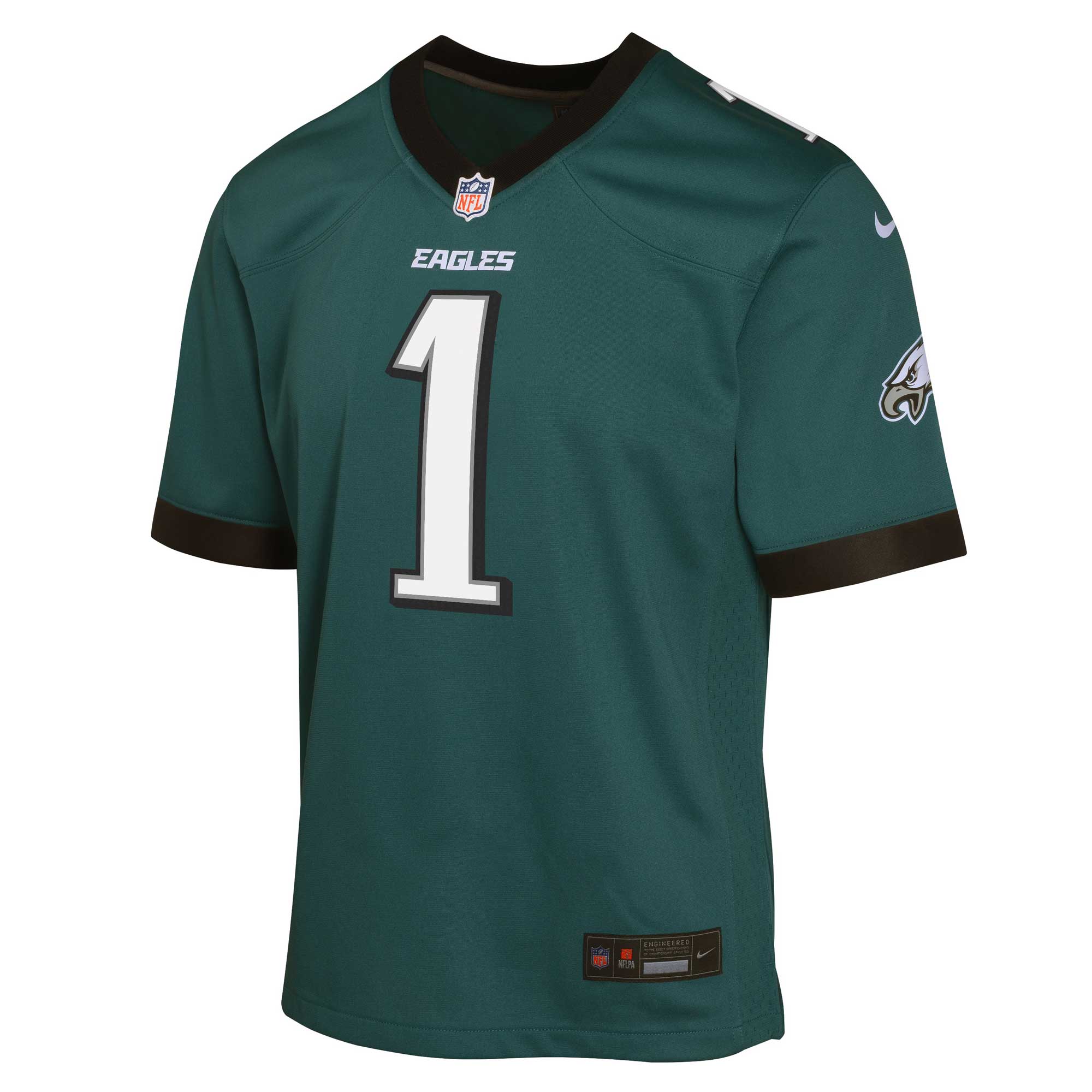 Alternative view of Jalen Hurts Philadelphia Eagles Game Jersey - Youth