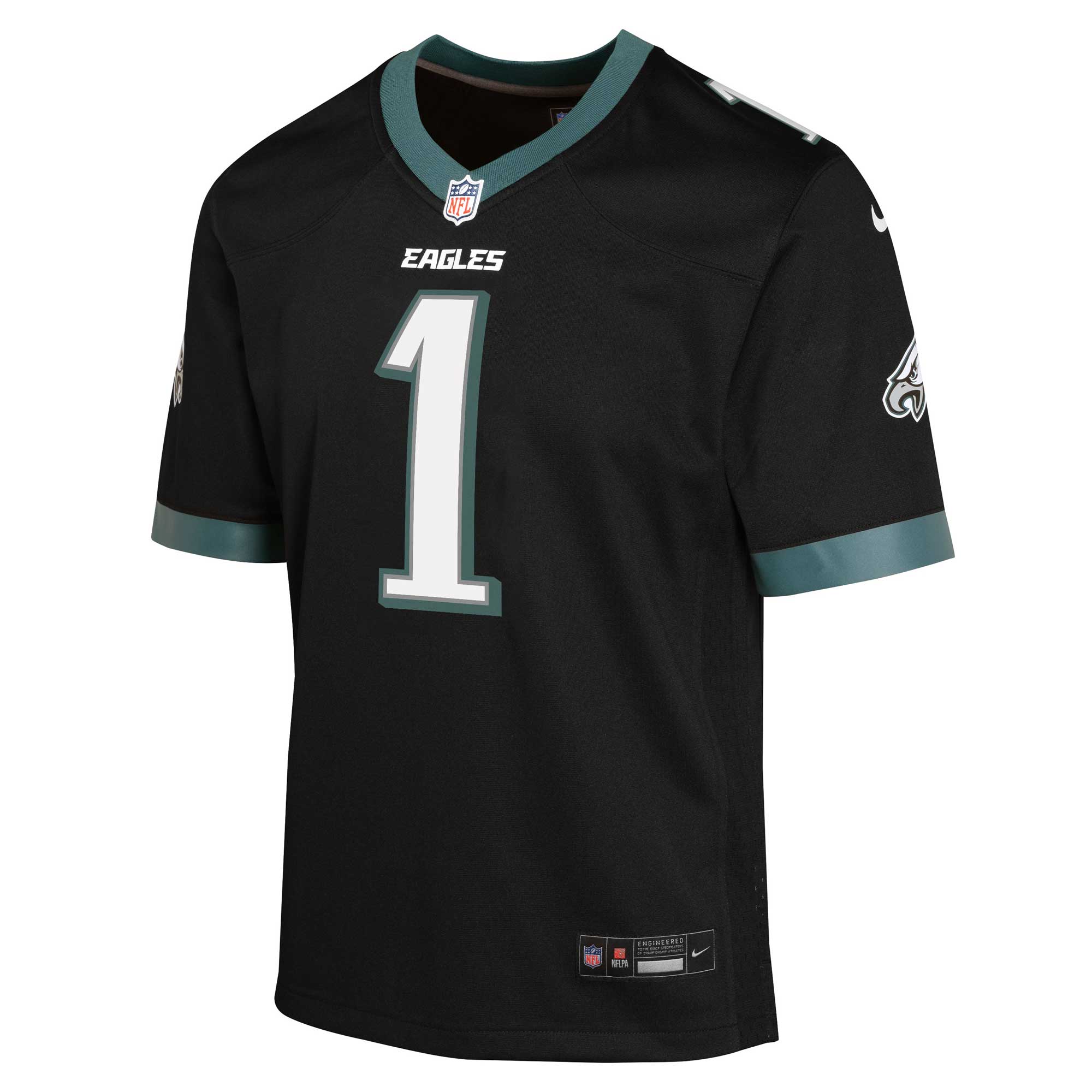 Alternative view of Jalen Hurts Philadelphia Eagles Game Jersey - Youth