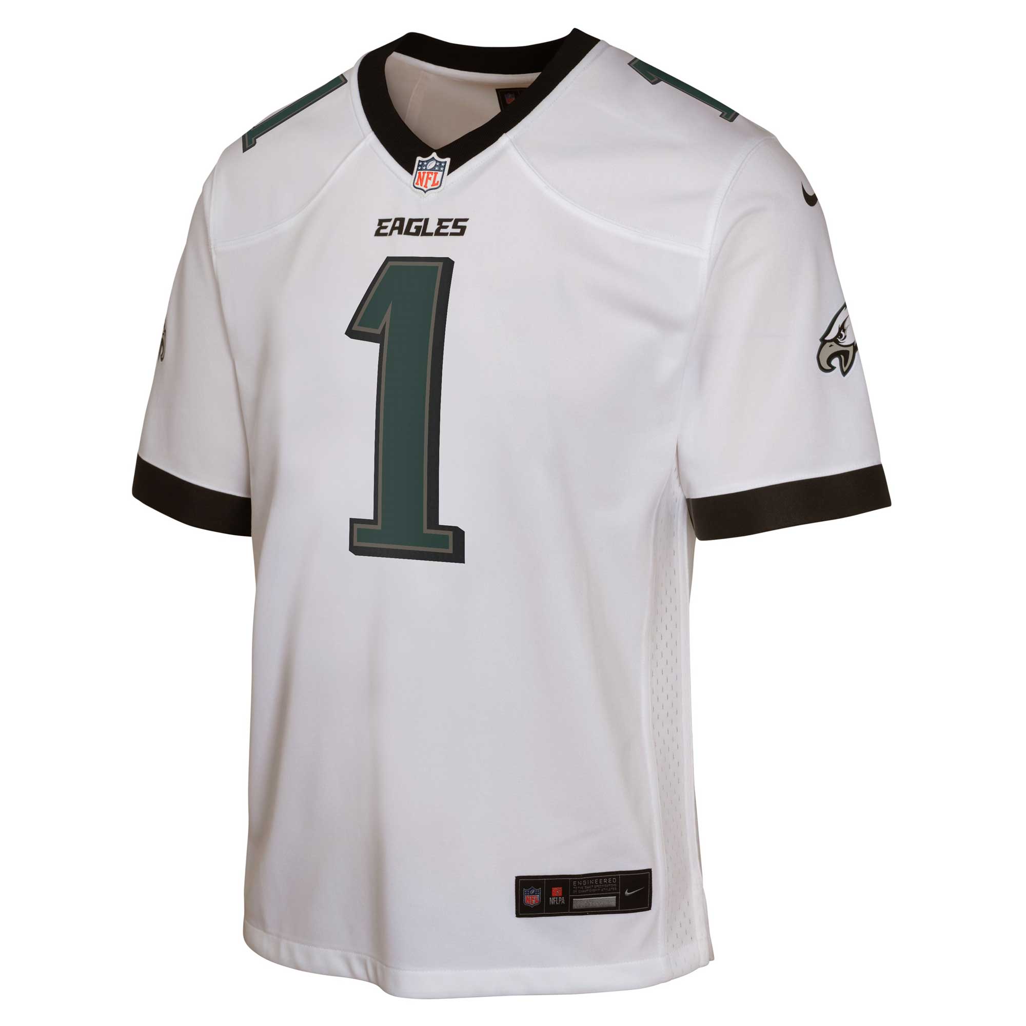 Alternative view of Jalen Hurts Philadelphia Eagles Game Jersey - Youth