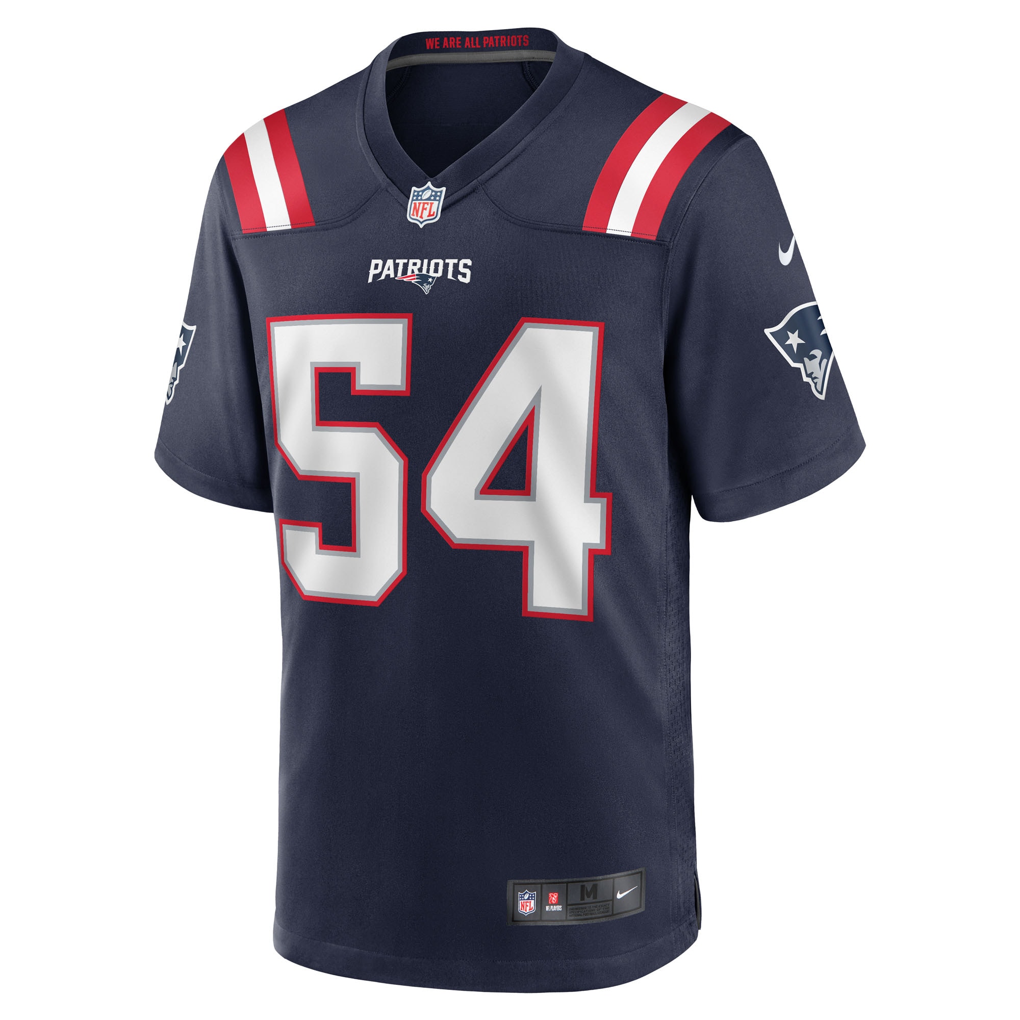 Alternative view of Jalen McKenzie New England Patriots Game Jersey - Men's
