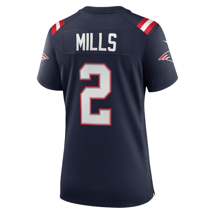 Jalen Mills #2 New England Patriots Game Jersey - Women's | Navy - Image 3