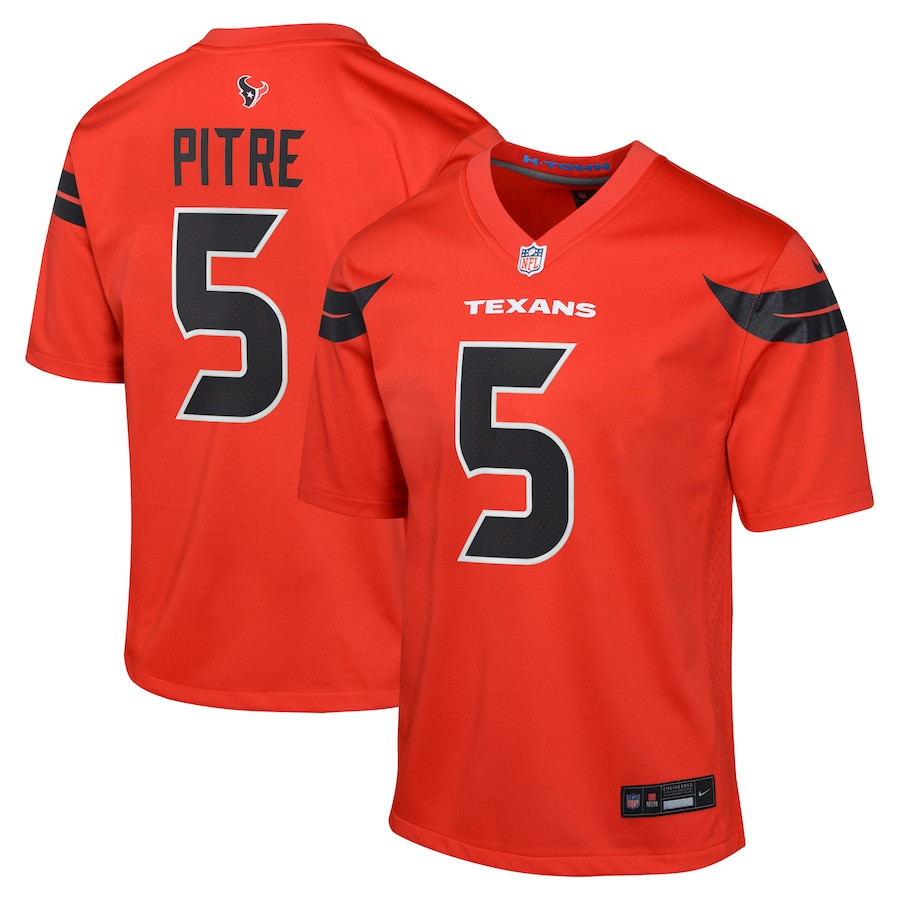 Jalen Pitre #5 Houston Texans Alternate Game Jersey - Youth | Red
