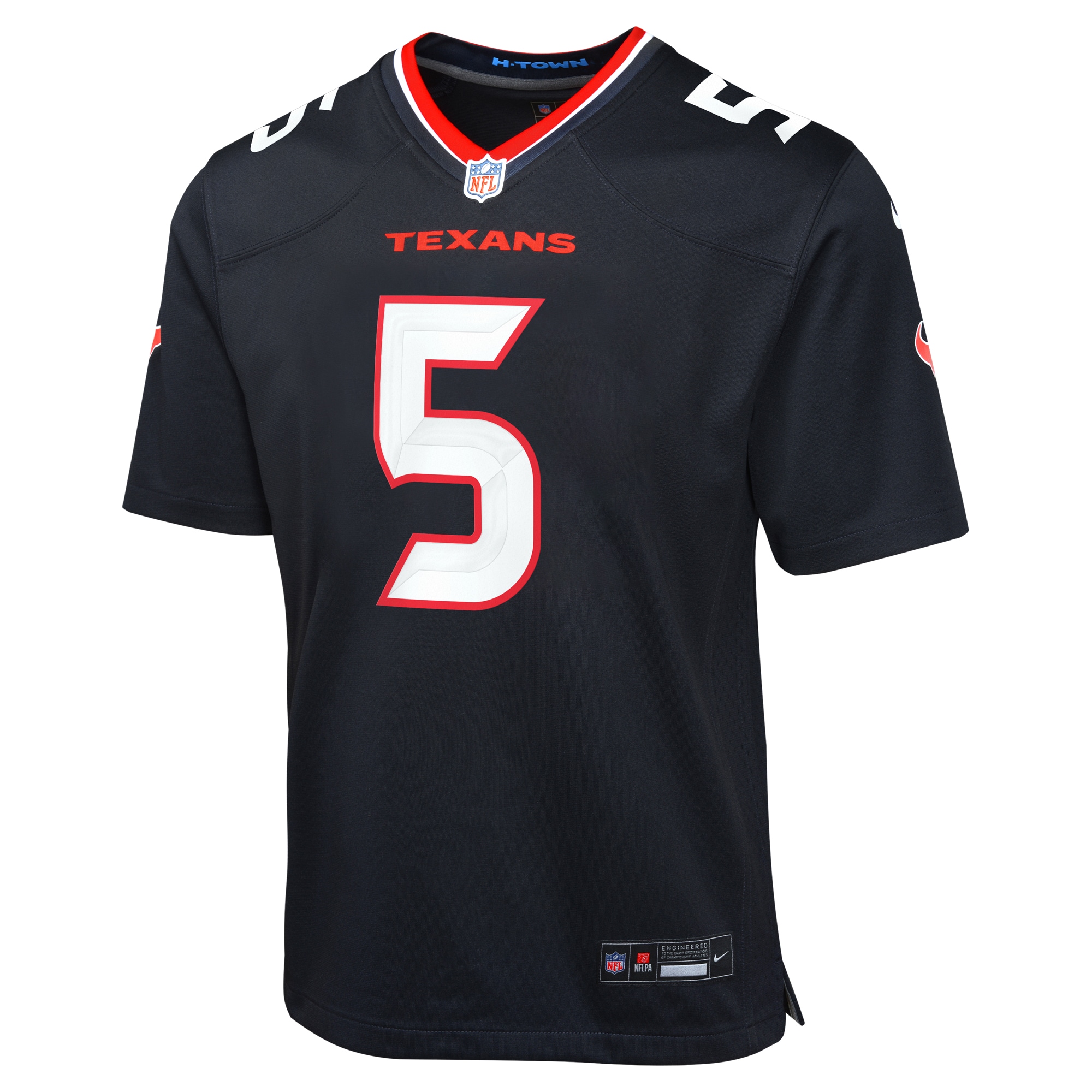 Alternative view of Jalen Pitre Houston Texans Game Jersey - Youth