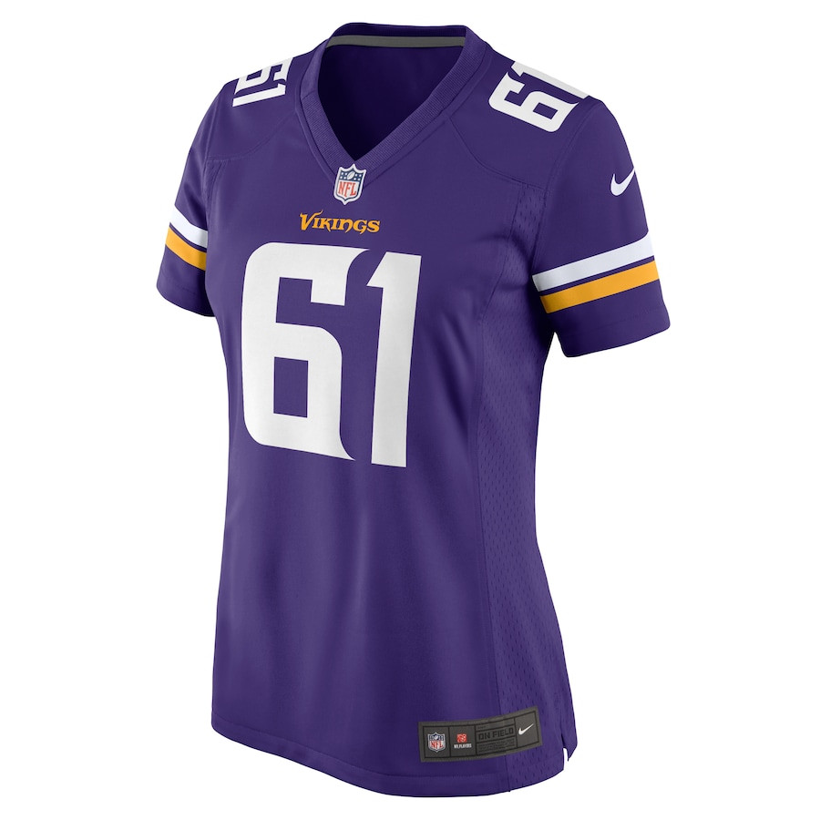 Alternative view of Jalen Redmond #61 Minnesota Vikings Game Jersey - Women's | Purple