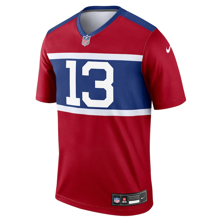 Alternative view of Jalin Hyatt #13 New York Giants Alternate Legend Jersey - Men's | Century Red