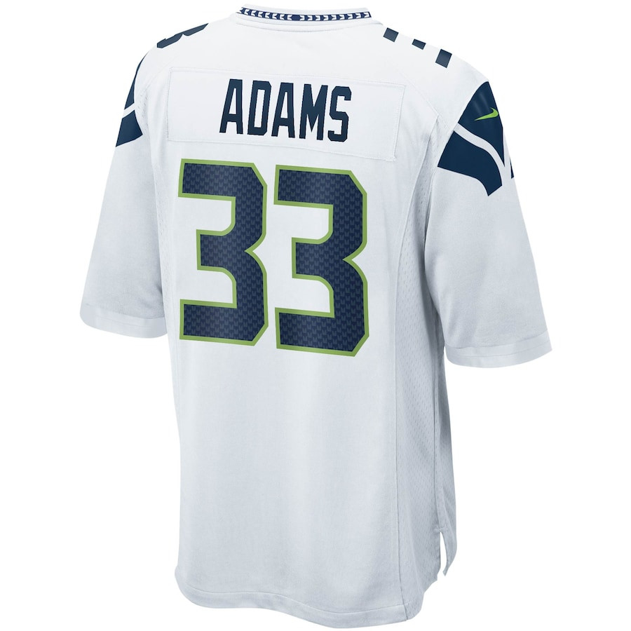 Jamal Adams #33 Seattle Seahawks Game Jersey - Men's | White - Image 3
