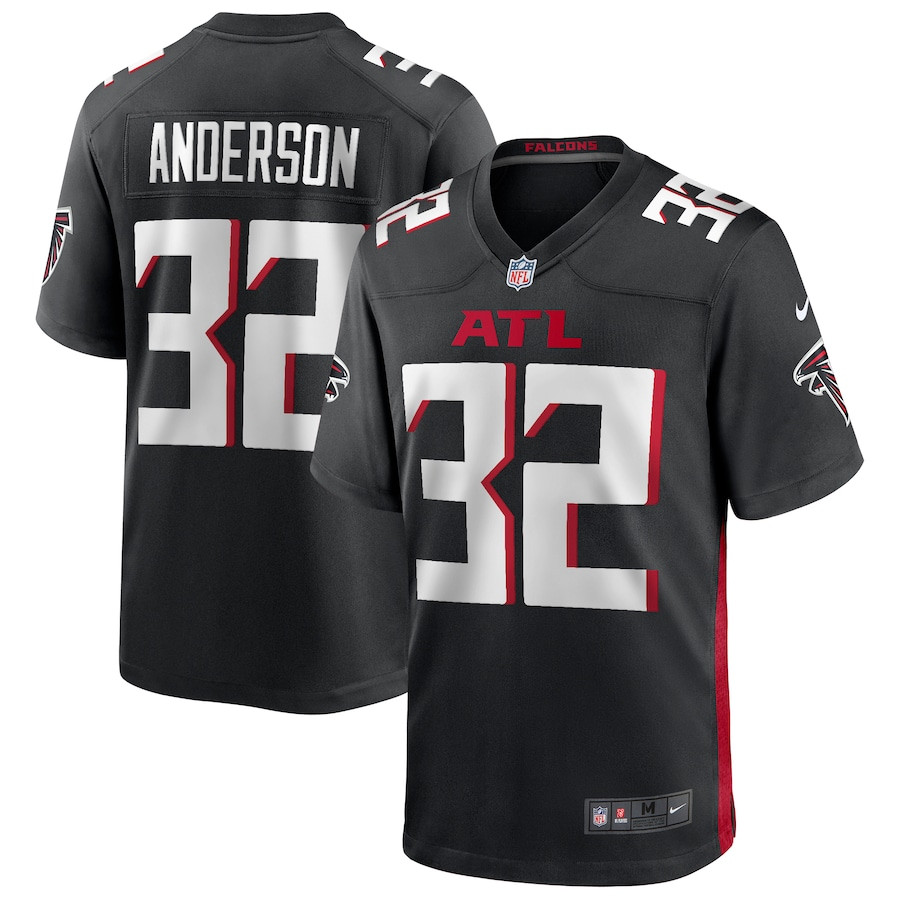 Jamal Anderson #32 Atlanta Falcons Game Jersey - Men's | Black