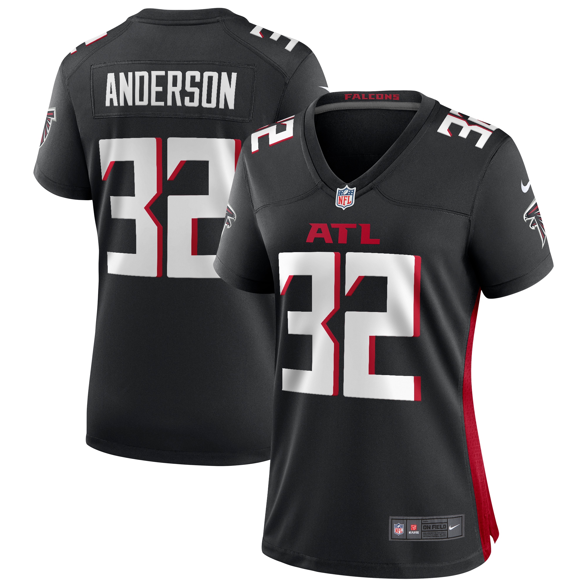 Jamal Anderson Atlanta Falcons Retired Player Game Jersey - Women's