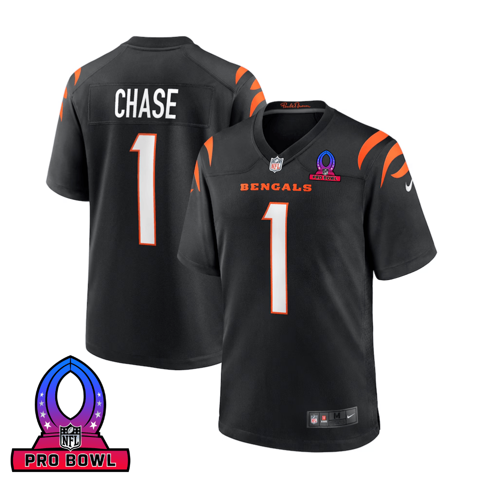 Ja'Marr Chase #1 Cincinnati Bengals Game Jersey - Men's | Black