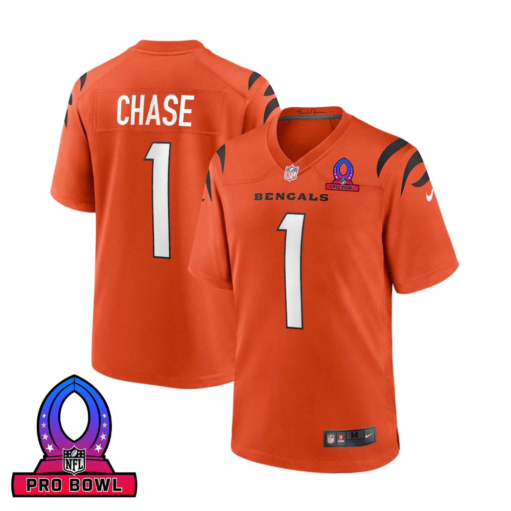 Ja'Marr Chase #1 Cincinnati Bengals Game Jersey - Men's | Orange