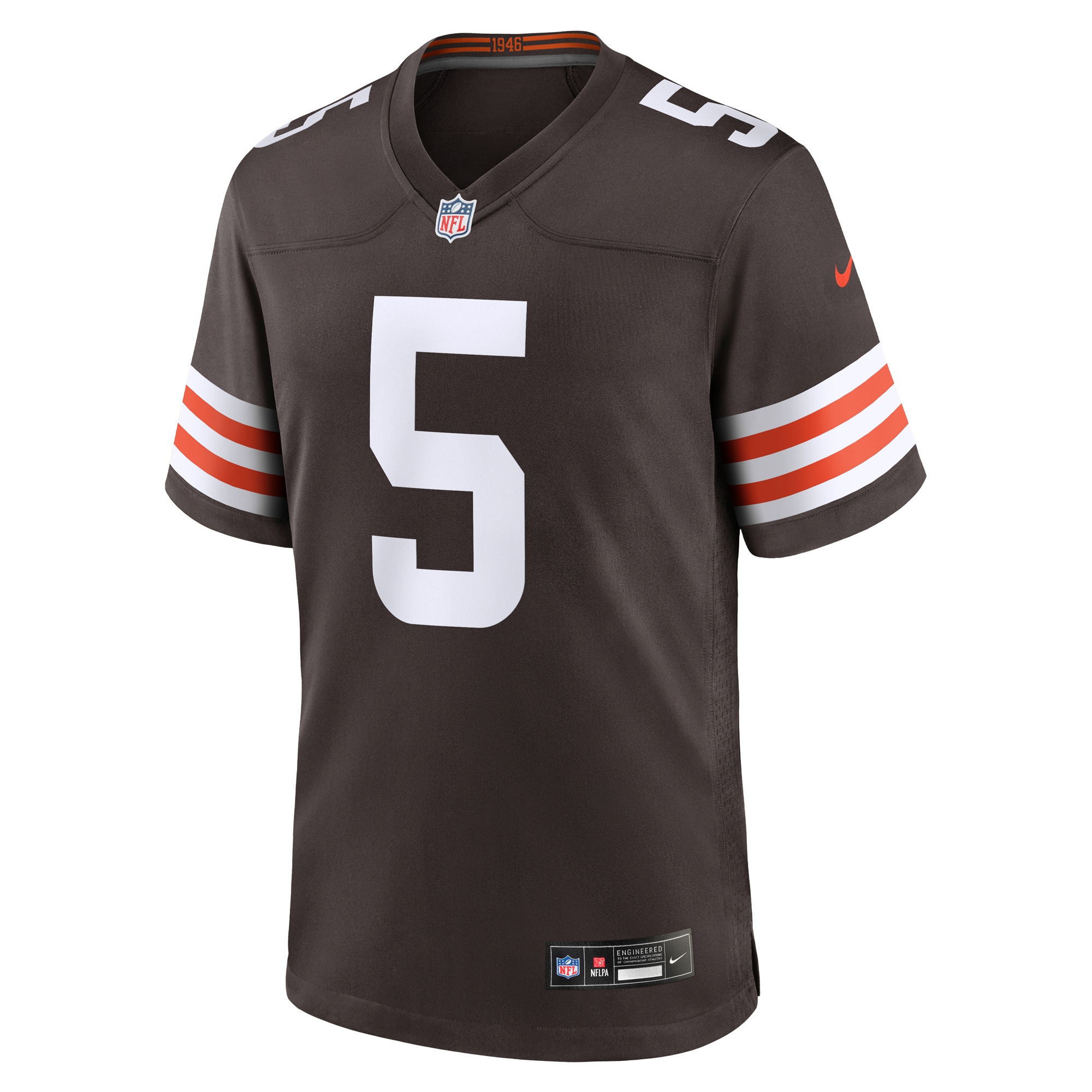 Alternative view of Jameis Winston Cleveland Browns Game Jersey - Men's
