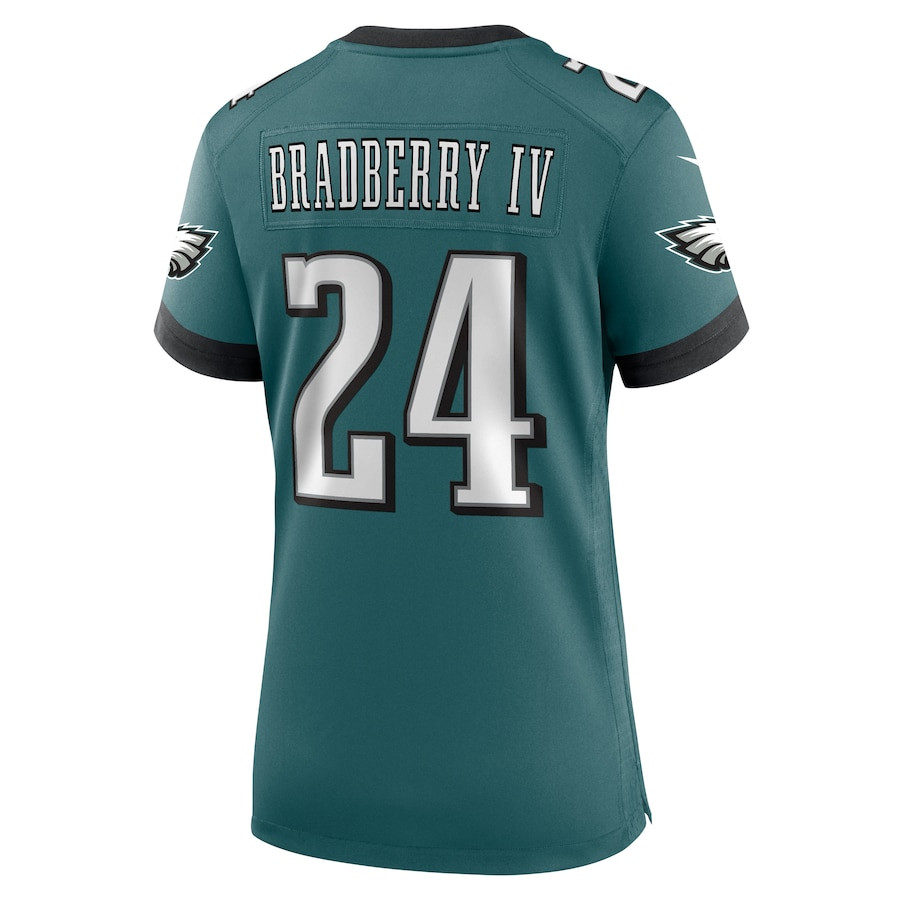 James Bradberry IV #24 Philadelphia Eagles Game Jersey - Women's | Midnight Green - Image 3