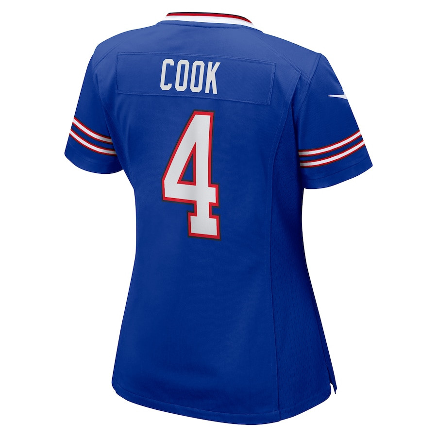 James Cook #4 Buffalo Bills Game Jersey - Women's | Royal - Image 3