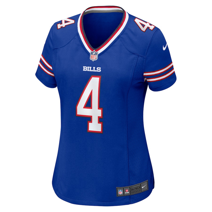 Alternative view of James Cook #4 Buffalo Bills Game Jersey - Women's | Royal