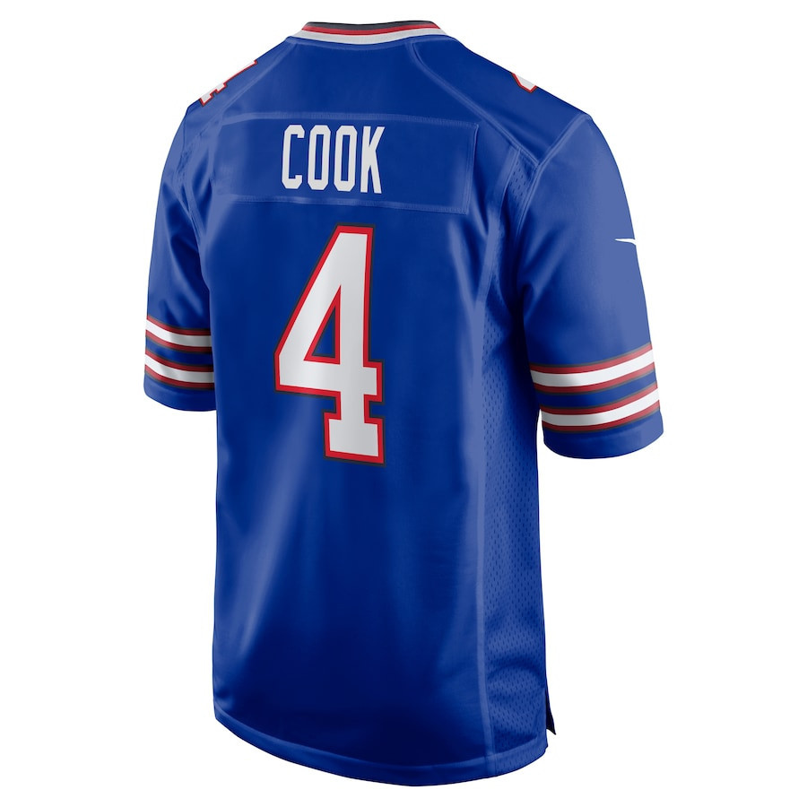 James Cook #4 Buffalo Bills Super Bowl LIX Game Jersey - Men's | Royal - Image 3