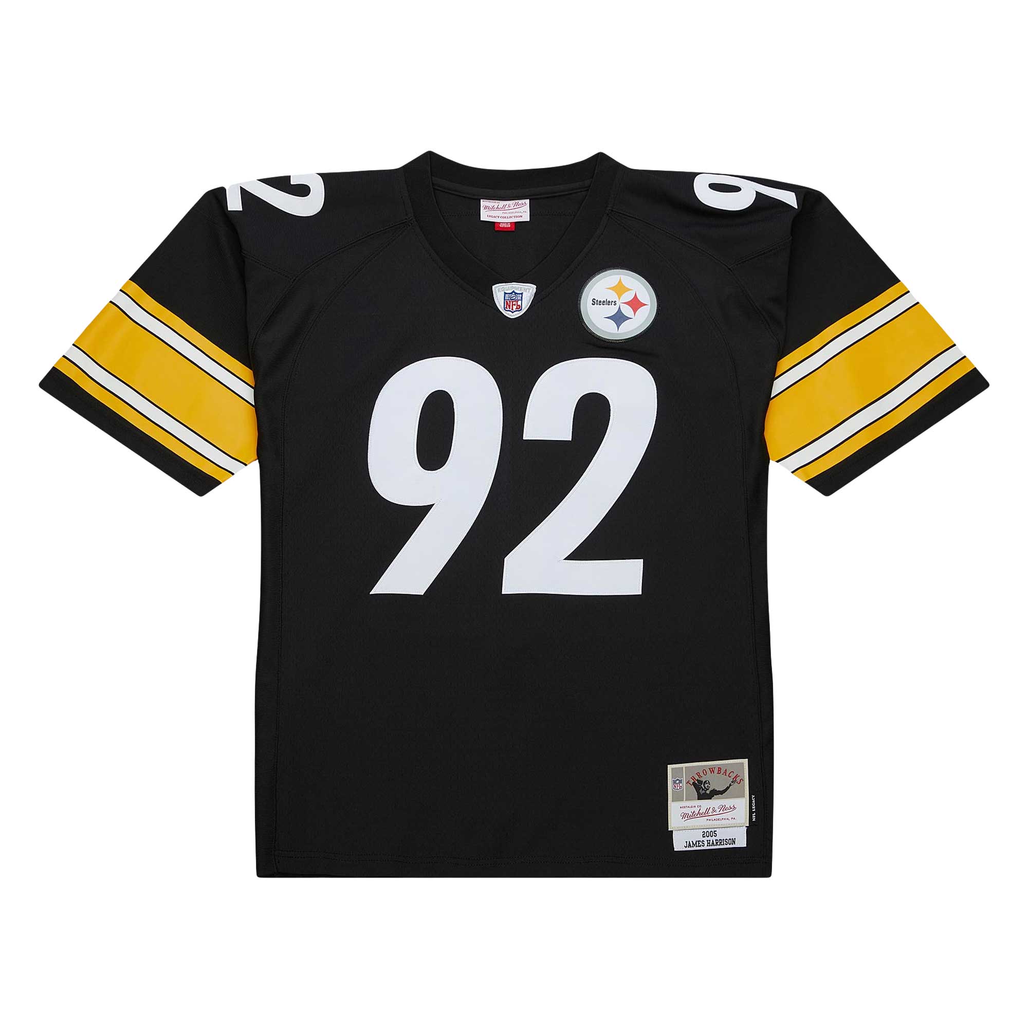 Alternative view of James Harrison Mitchell & Ness Pittsburgh Steelers Game Jersey - Men's