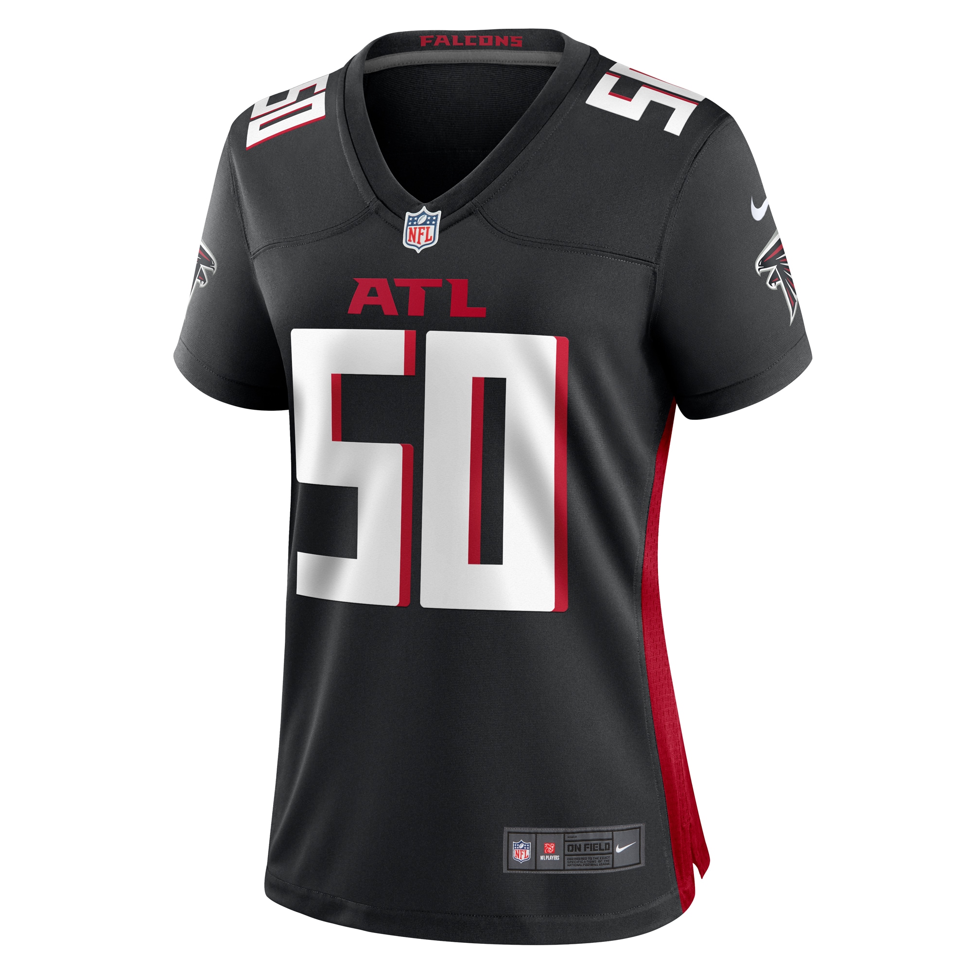 Alternative view of James Smith-Williams Atlanta Falcons Game Jersey - Women's | Williams Black Game Jersey