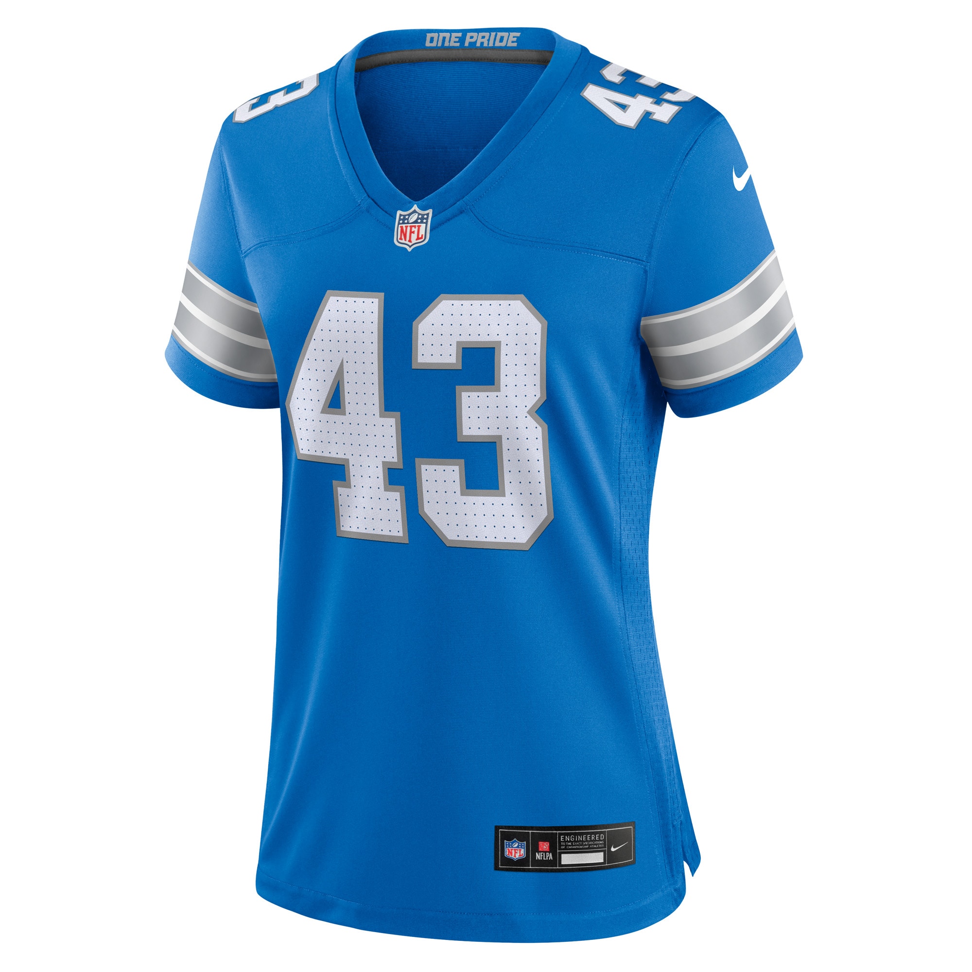 Alternative view of James Turner Detroit Lions Game Jersey - Women's