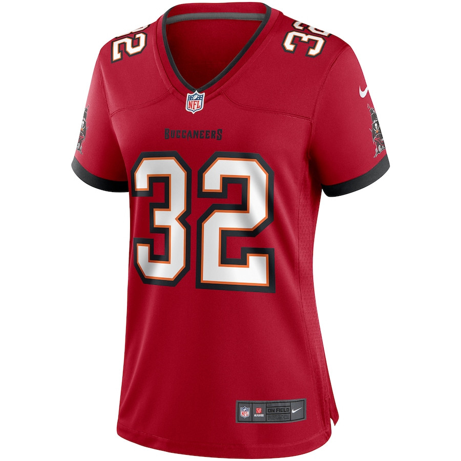 Alternative view of James Wilder #32 Tampa Bay Buccaneers Game Jersey - Women's | Red