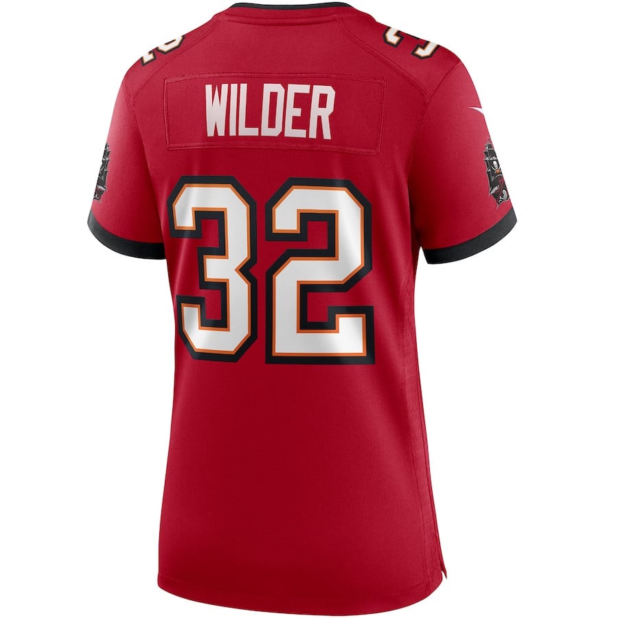 James Wilder #32 Tampa Bay Buccaneers Game Jersey - Women's | Red - Image 3