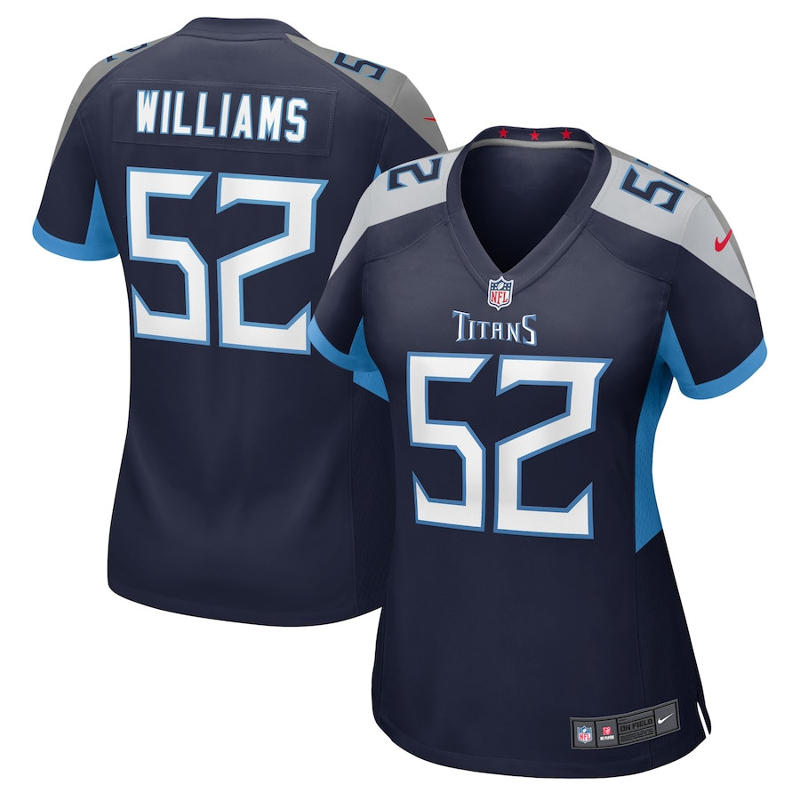 James Williams #52 Tennessee Titans Game Jersey - Women's | Navy