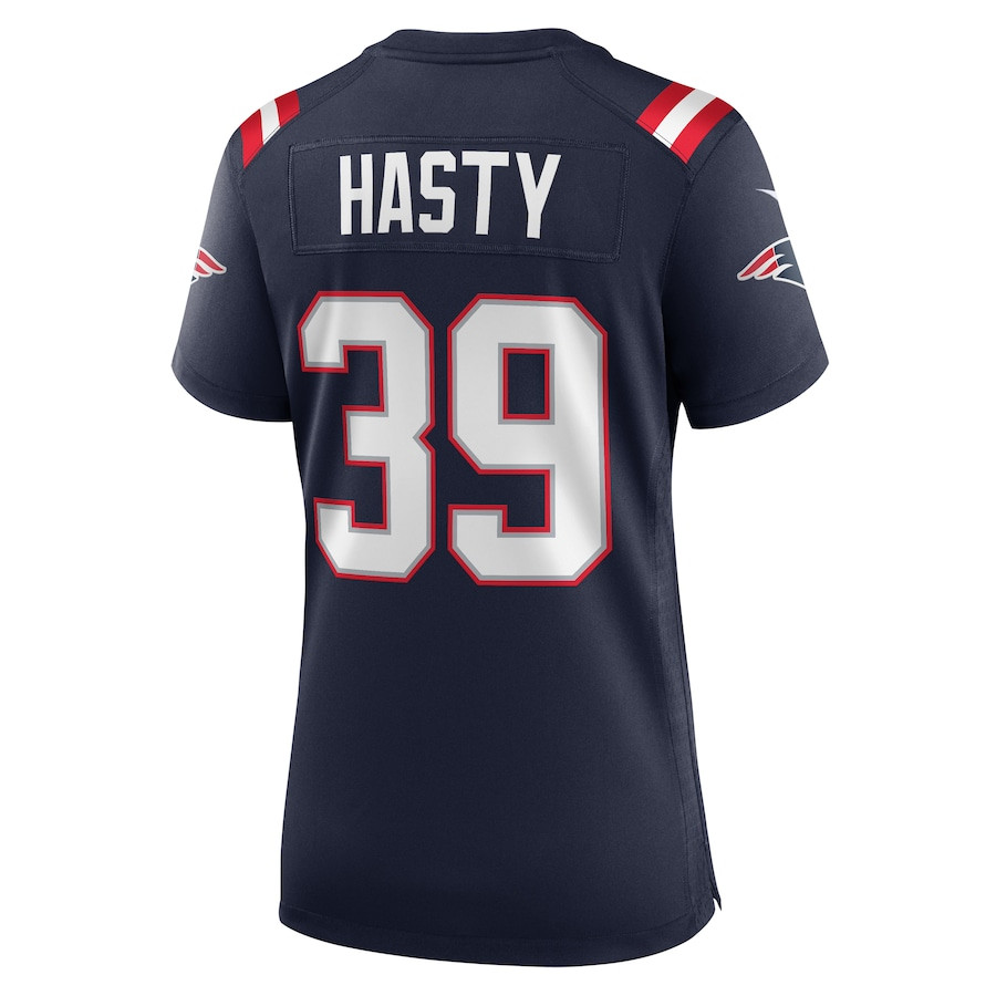 Jamycal Hasty #39 New England Patriots Game Jersey - Women's | Navy - Image 3