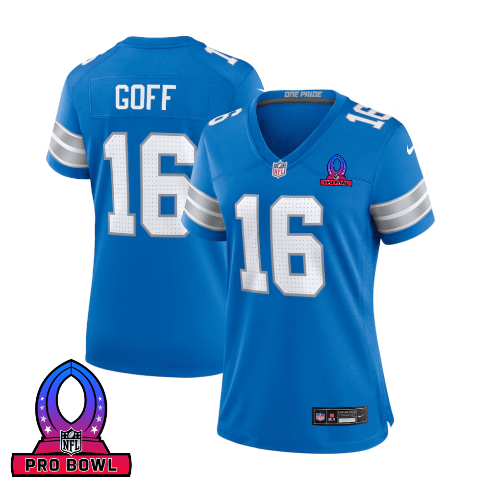 Jared Goff #16 Detroit Lions Game Jersey - Women's | Blue