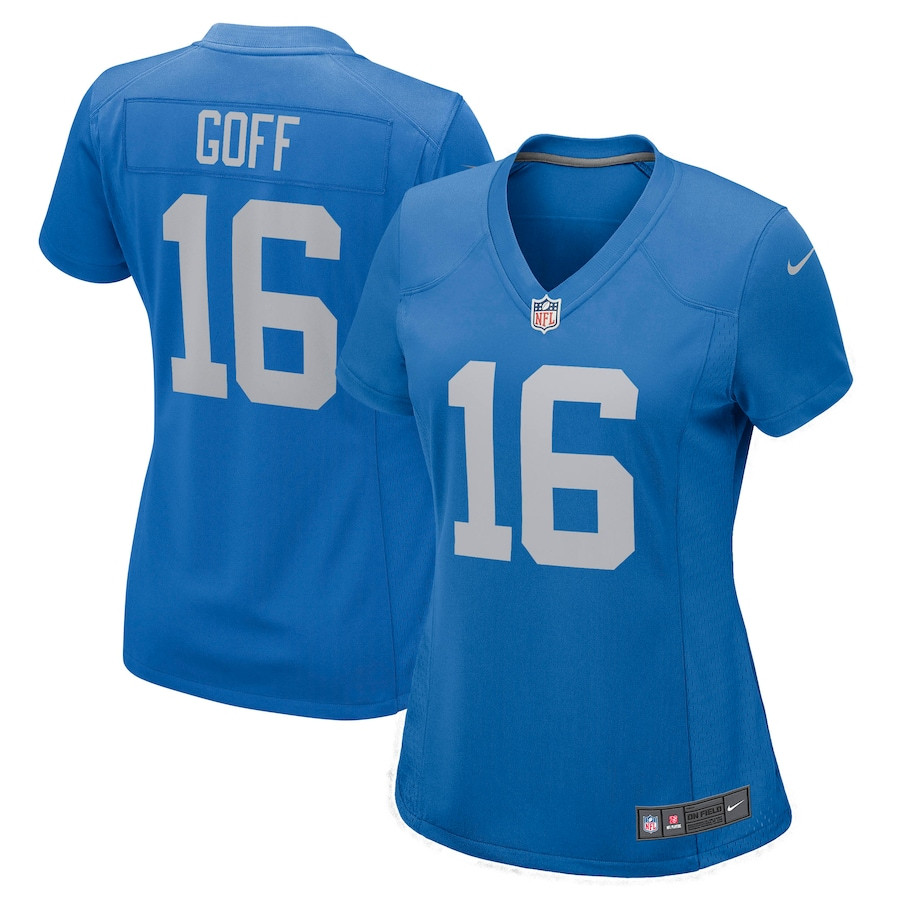 Jared Goff #16 Detroit Lions Game Jersey - Women's | Blue