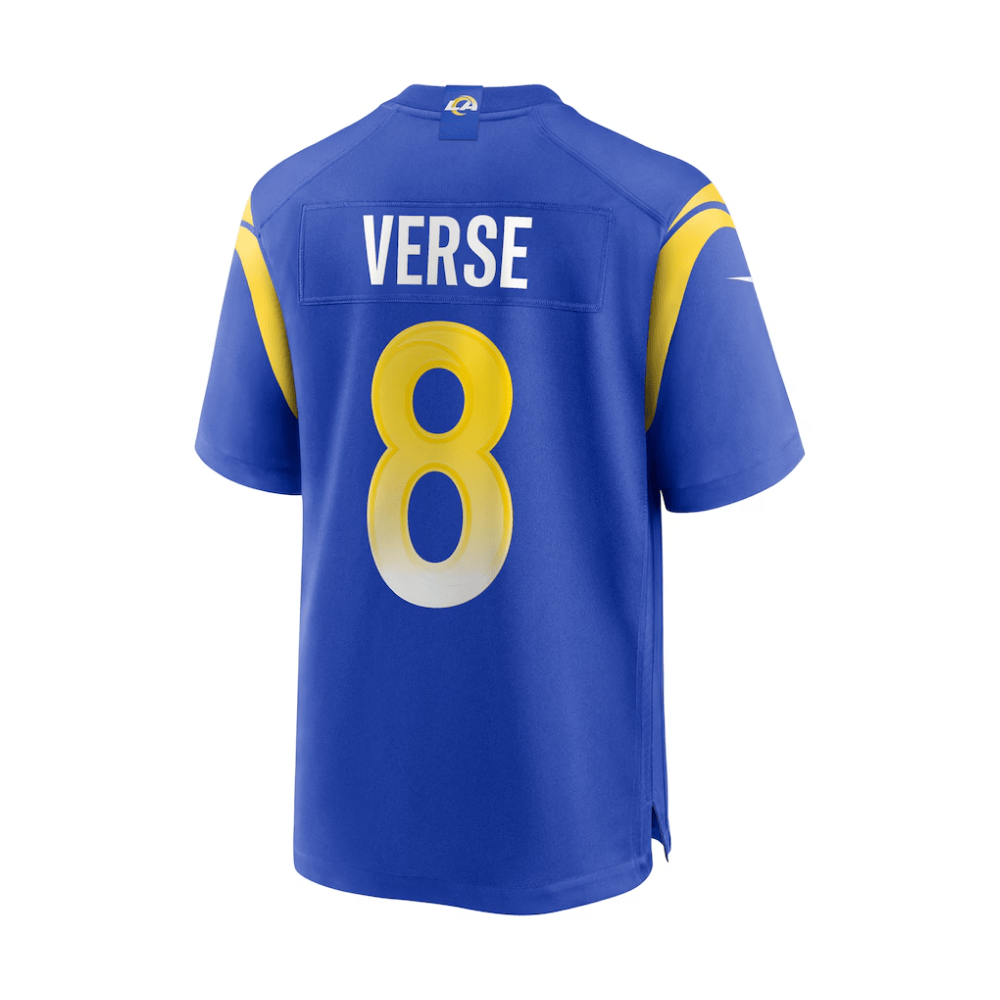 Jared Verse #8 Los Angeles Rams Game Jersey - Men's | Royal - Image 3