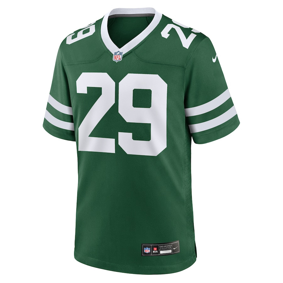 Alternative view of Jarrick Bernard #29 New York Jets Game Jersey - Men's | Legacy Green