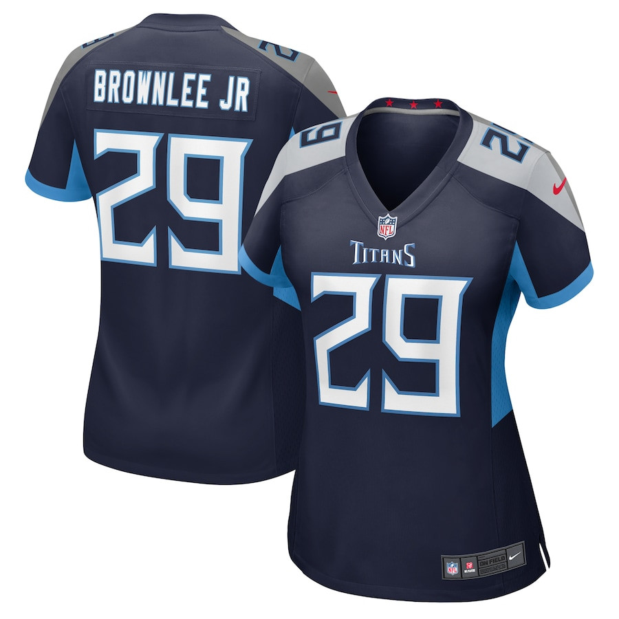 Jarvis Brownlee Jr. #29 Tennessee Titans Game Jersey - Women's | Navy