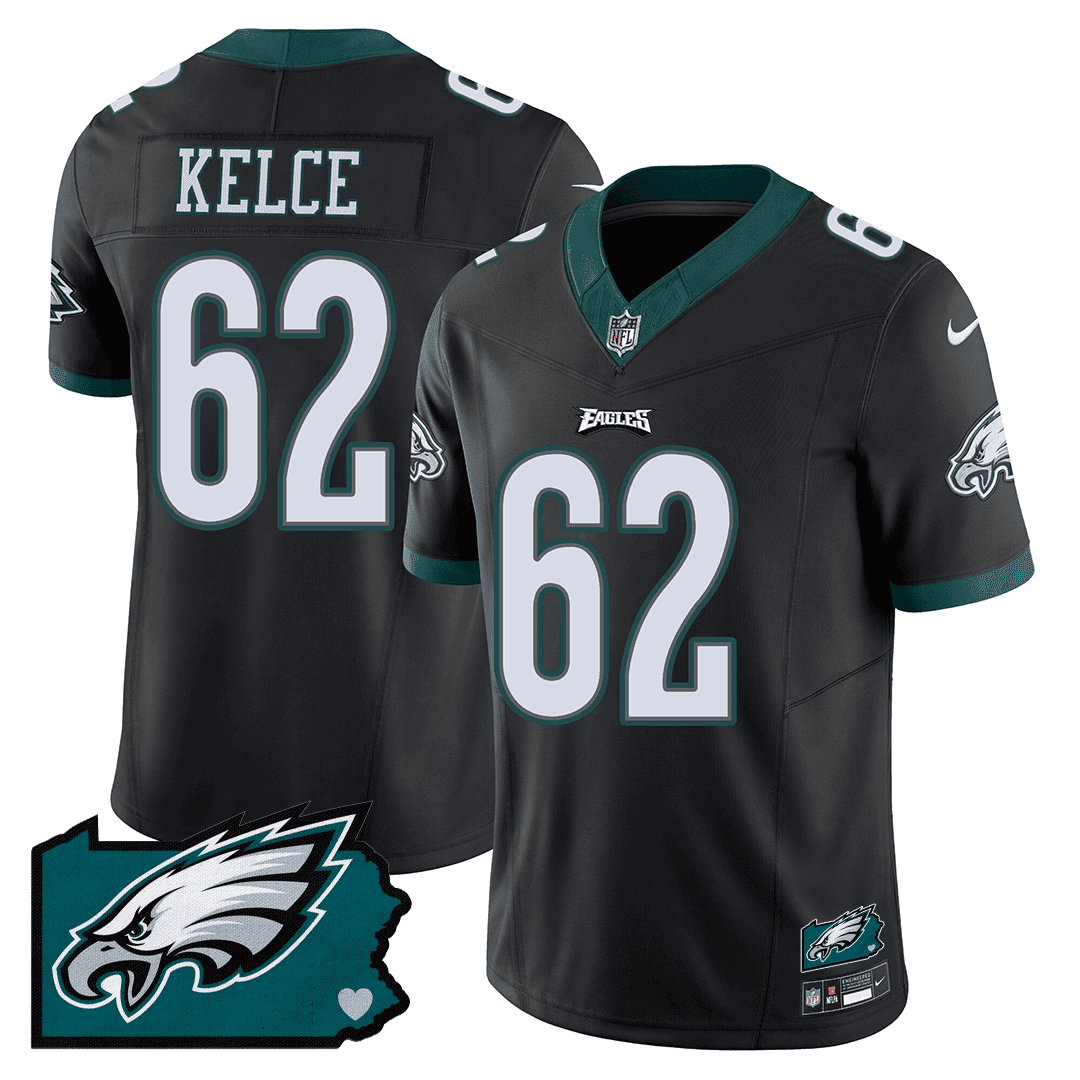 Jason Kelce #62 Philadelphia Eagles Game Jersey - Men's | Black