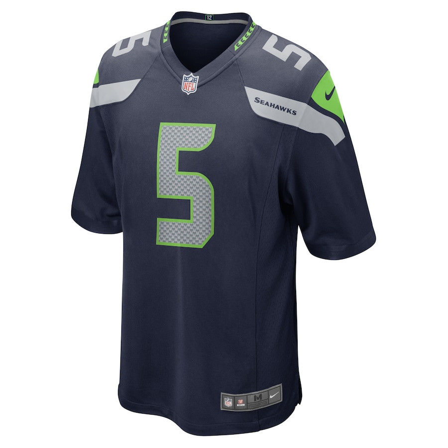 Alternative view of Jason Myers #5 Seattle Seahawks Game Jersey - Men's | College Navy