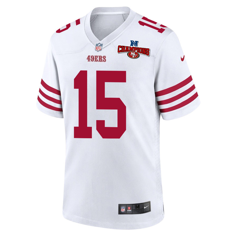 Alternative view of Jauan Jennings #15 San Francisco 49ers Game Jersey - Men's | White