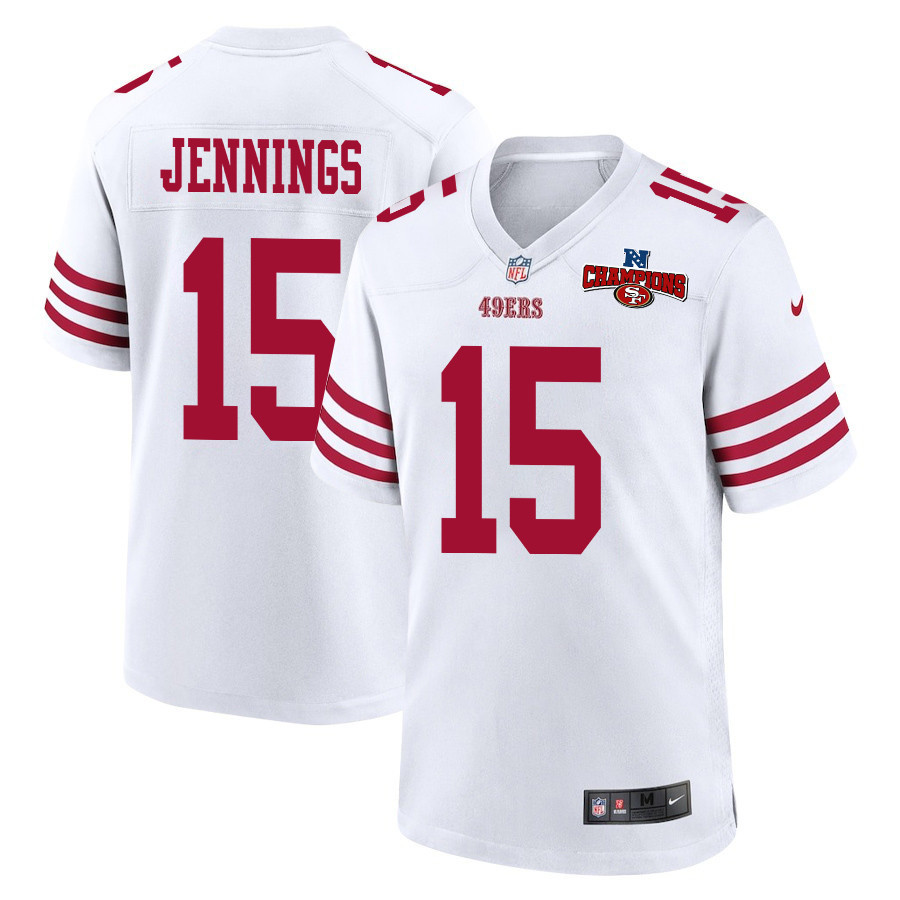 Jauan Jennings #15 San Francisco 49ers Game Jersey - Men's | White