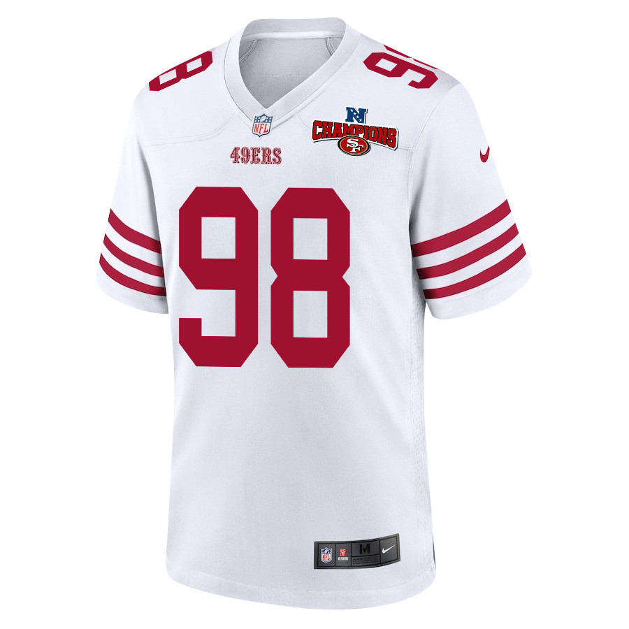 Alternative view of Javon Hargrave #98 San Francisco 49ers Game Jersey - Men's | White