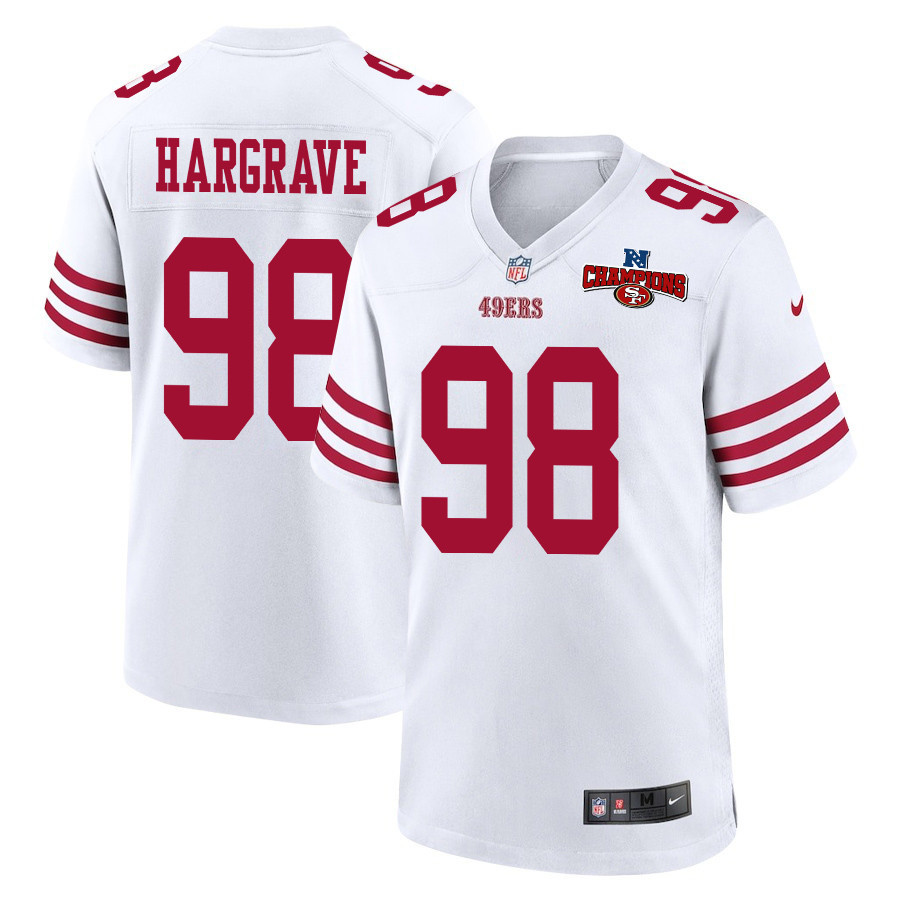 Javon Hargrave #98 San Francisco 49ers Game Jersey - Men's | White