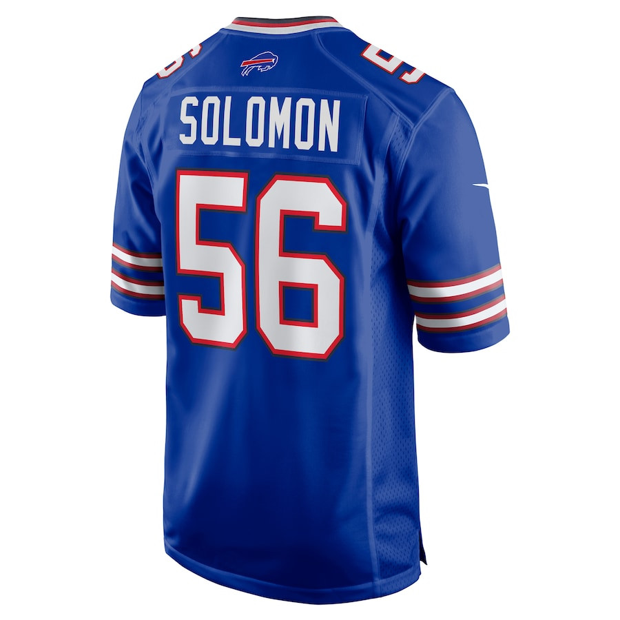 Javon Solomon #56 Buffalo Bills Game Jersey - Men's | Royal - Image 3