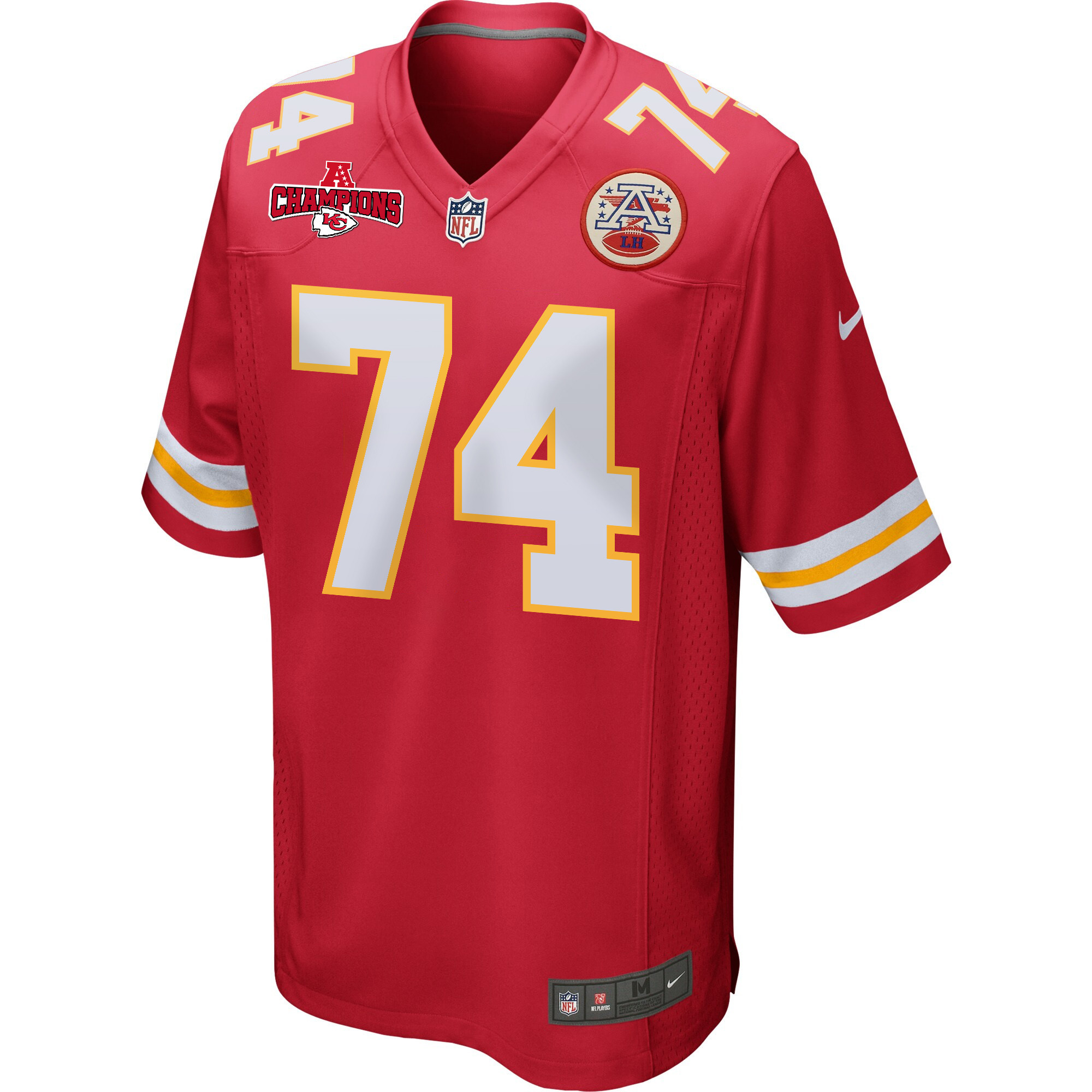 Alternative view of Jawaan Taylor #74 Kansas City Chiefs Game Jersey - Men's | Red
