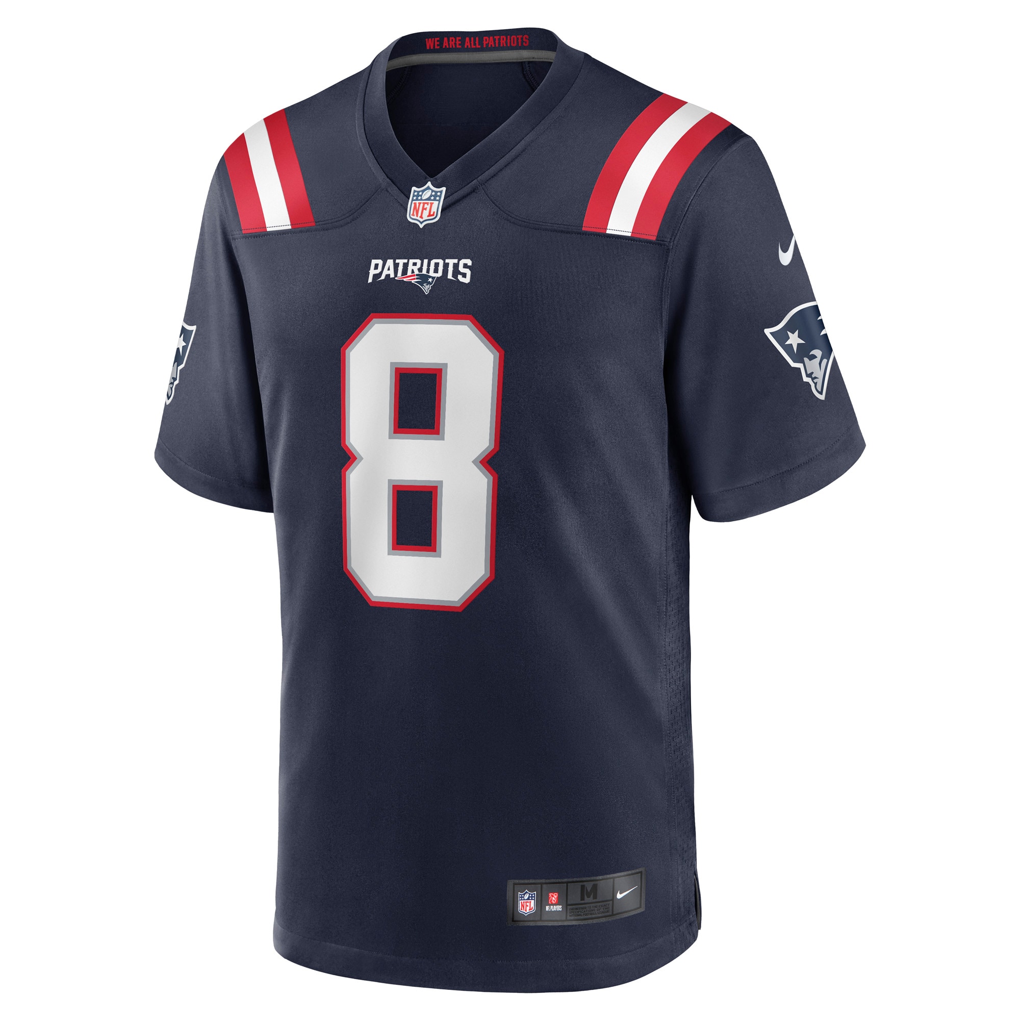 Alternative view of Ja'Whaun Bentley New England Patriots Game Jersey - Men's