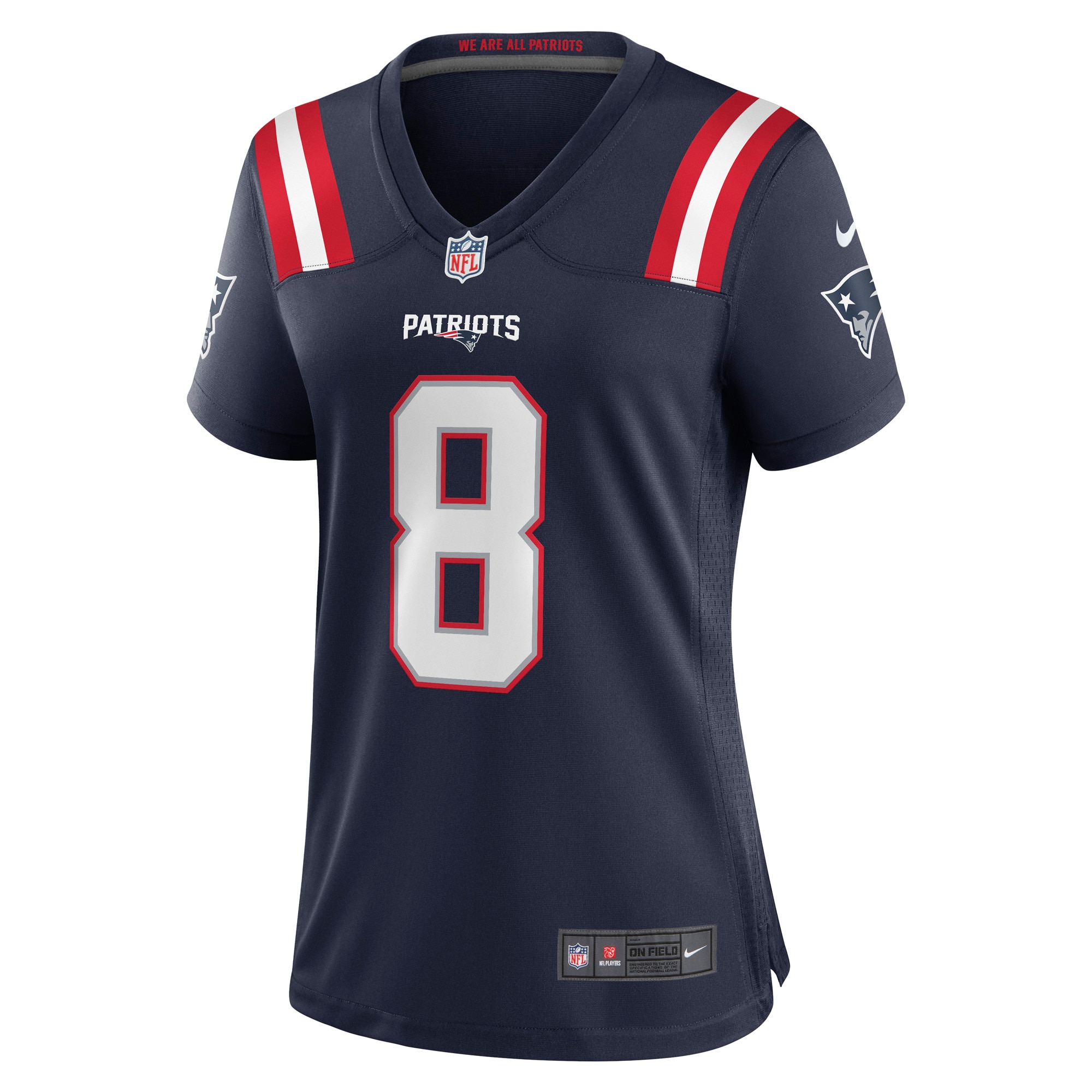 Alternative view of Ja'Whaun Bentley New England Patriots Game Jersey - Women's