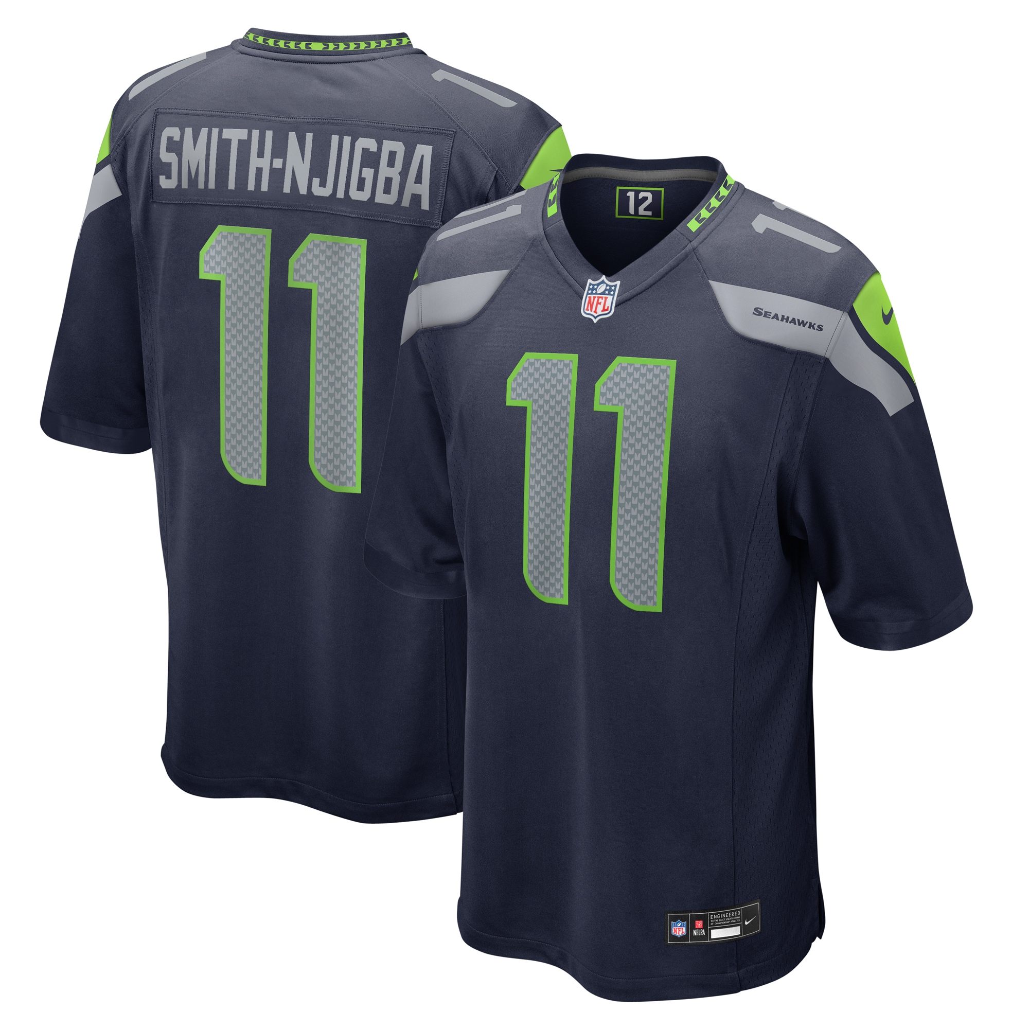 Jaxon Smith-Njigba Seattle Seahawks Game Jersey - Men's | Njigba College Navy Game Jersey