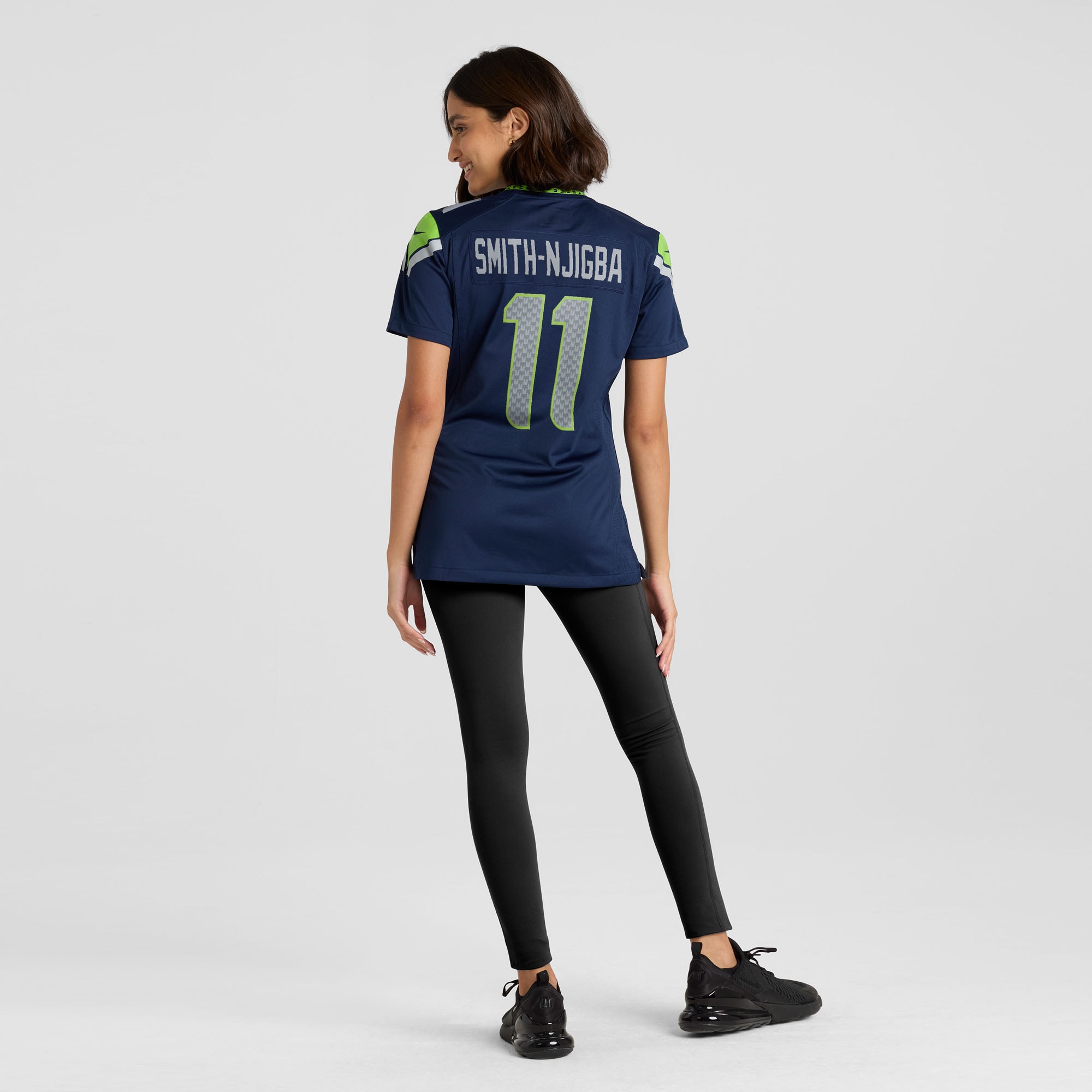 Jaxon Smith-Njigba Seattle Seahawks Game Jersey - Women's | Njigba College Navy Team Game Jersey - Image 5