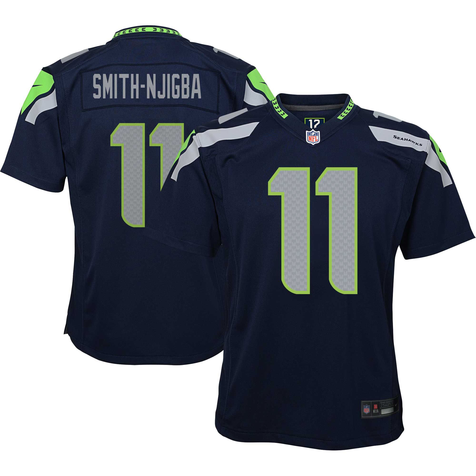 Jaxon Smith-Njigba Seattle Seahawks Game Jersey - Youth | Njigba Navy Game Jersey