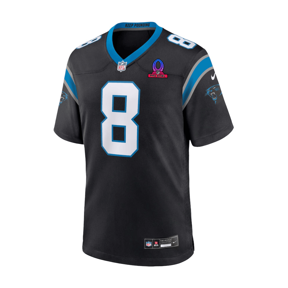 Alternative view of Jaycee Horn #8 Carolina Panthers Game Jersey - Men's | Black