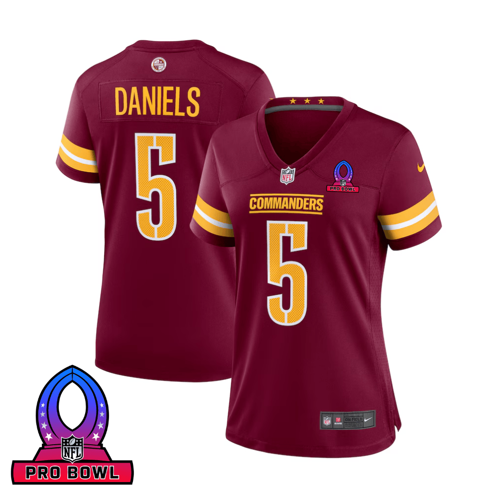 Jayden Daniels #5 Washington Commanders Game Jersey - Women's | Burgundy