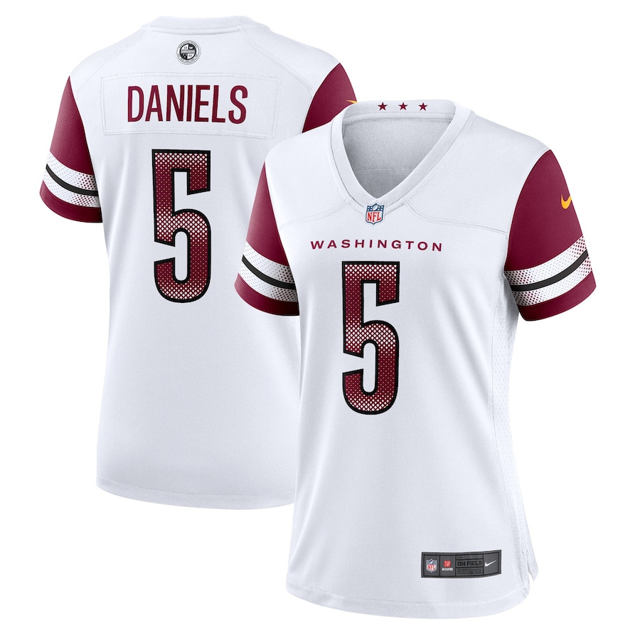 Jayden Daniels #5 Washington Commanders Game Jersey - Women's | White