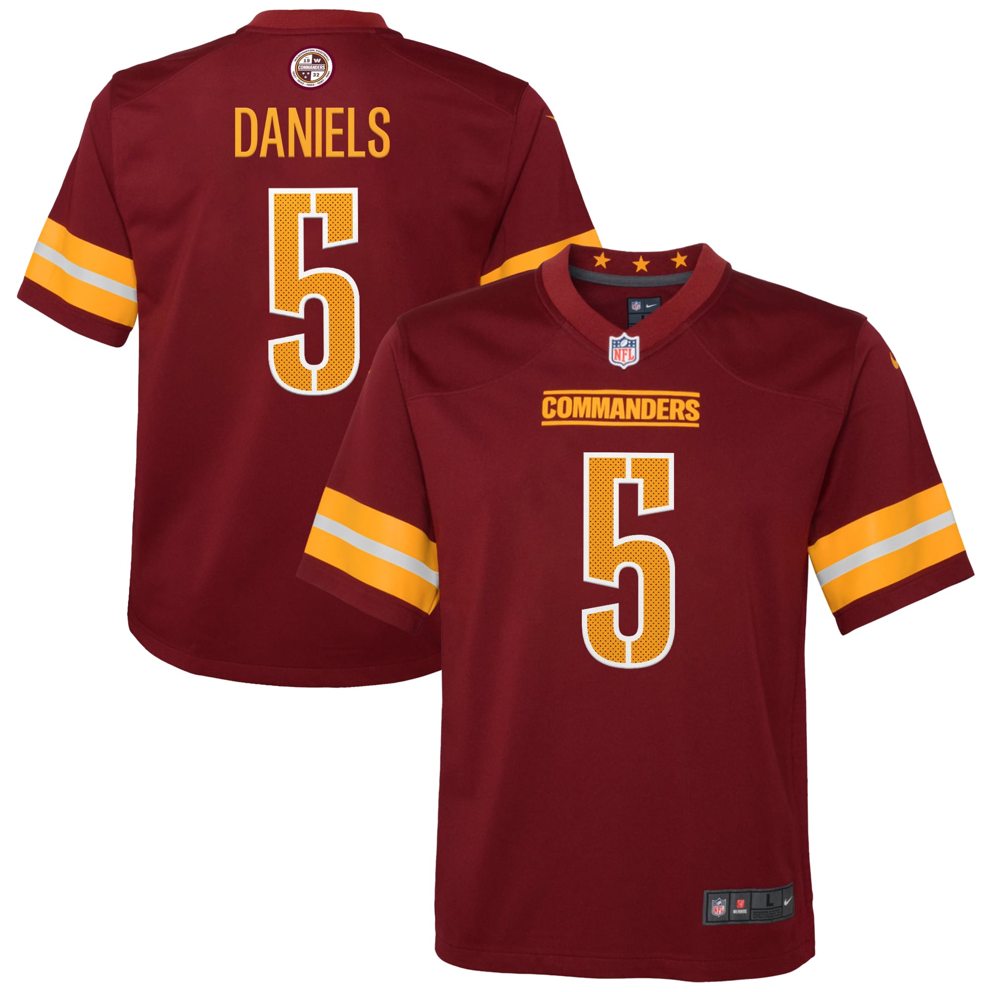 Jayden Daniels Washington Commanders Game Jersey - Youth